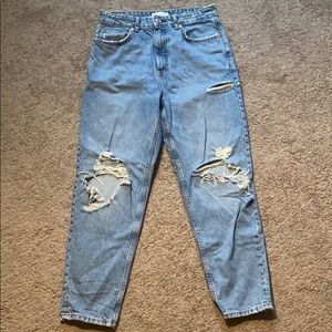Zara Straight Leg Distressed